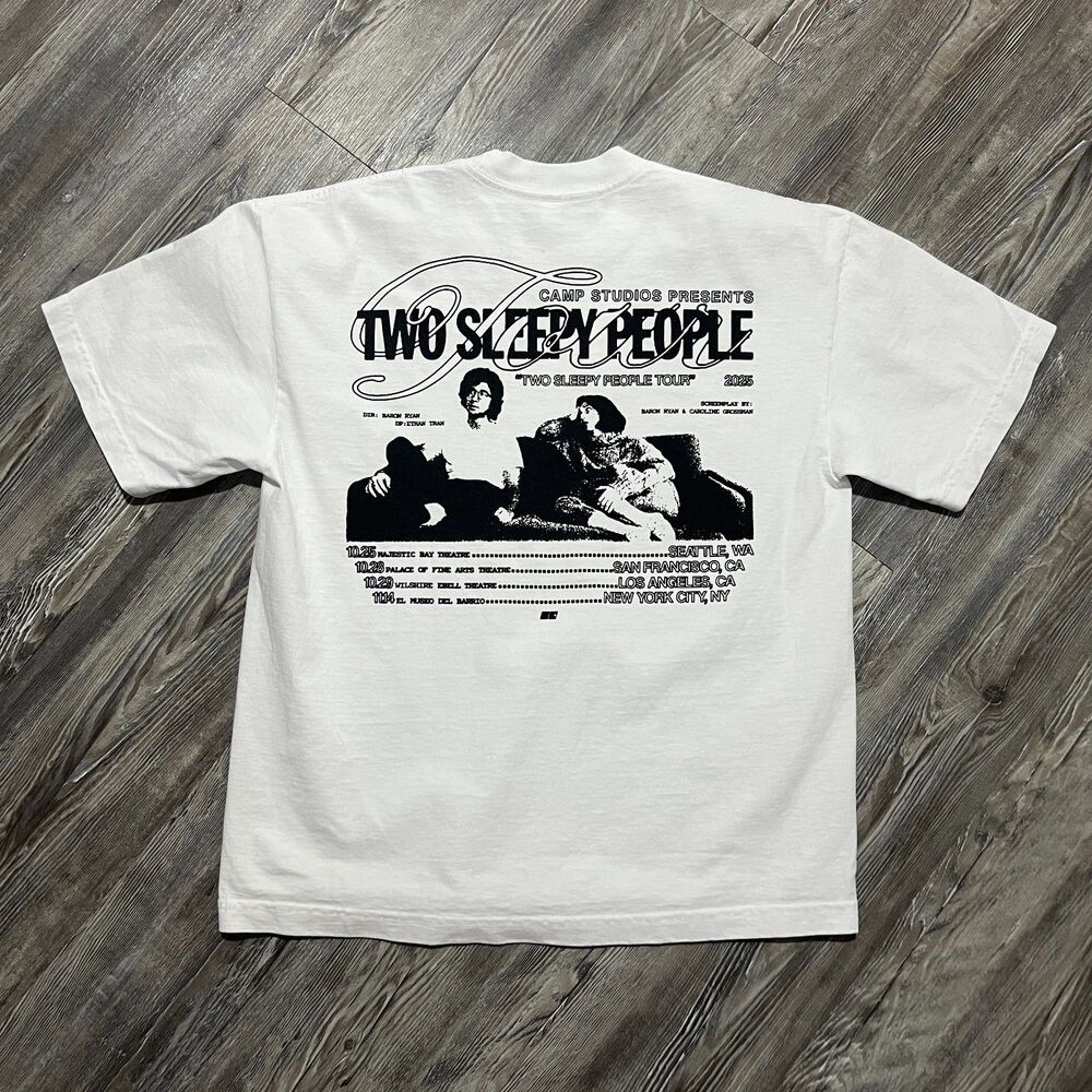 Two Sleepy People Tour 2025 Tee Made USA Medium